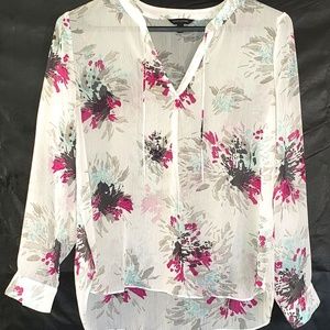 Banana Republic, Sheer Floral Blouse